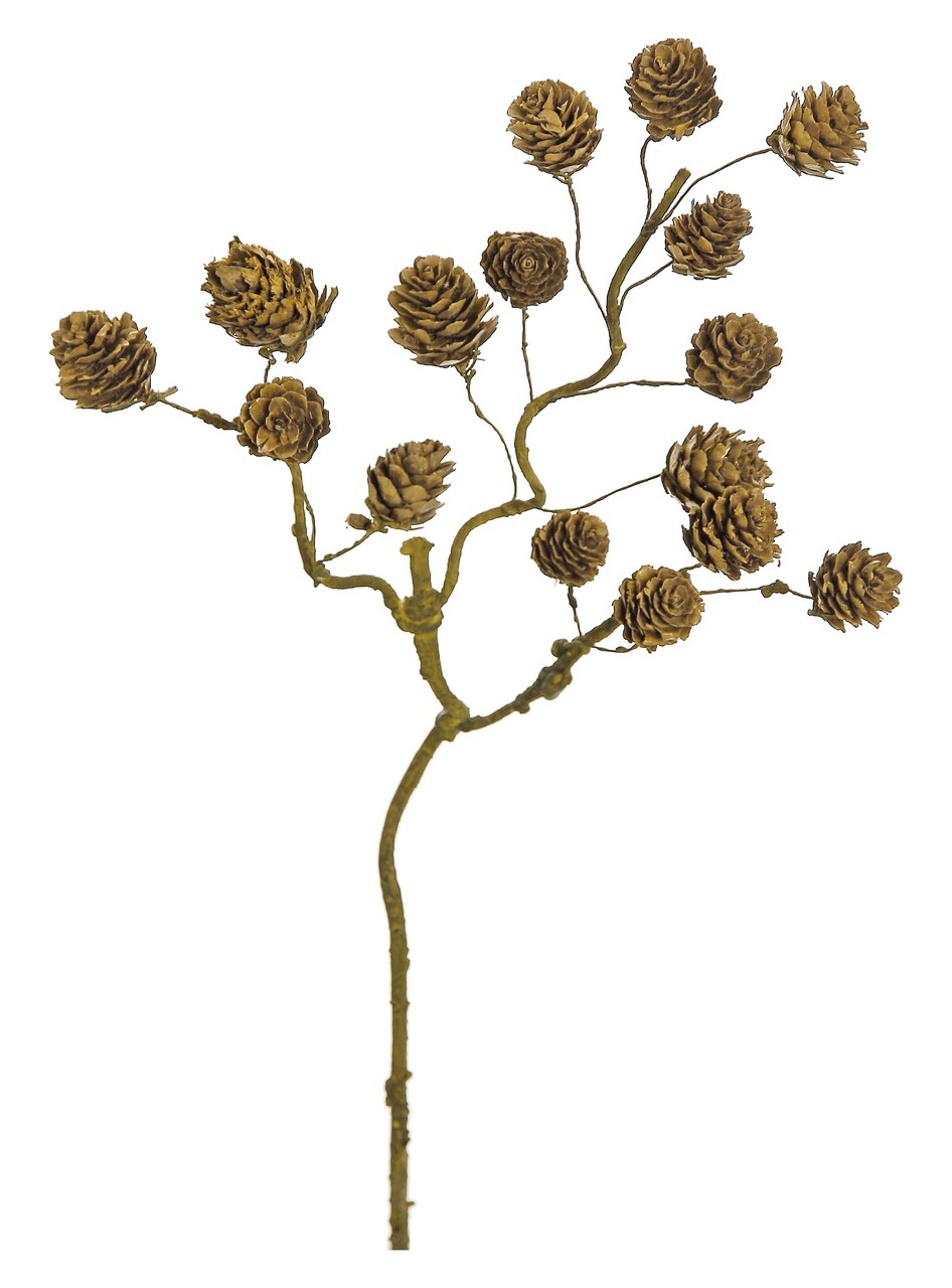 Select Artificials 17" Brown Mini Pine Cone Artificial Christmas Spray